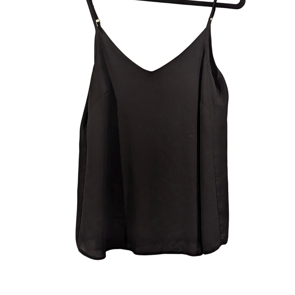 ASOS Black Cami‎ Top Sleeveless Blouse Tank Top Casual V-Neck US 4 UK 8